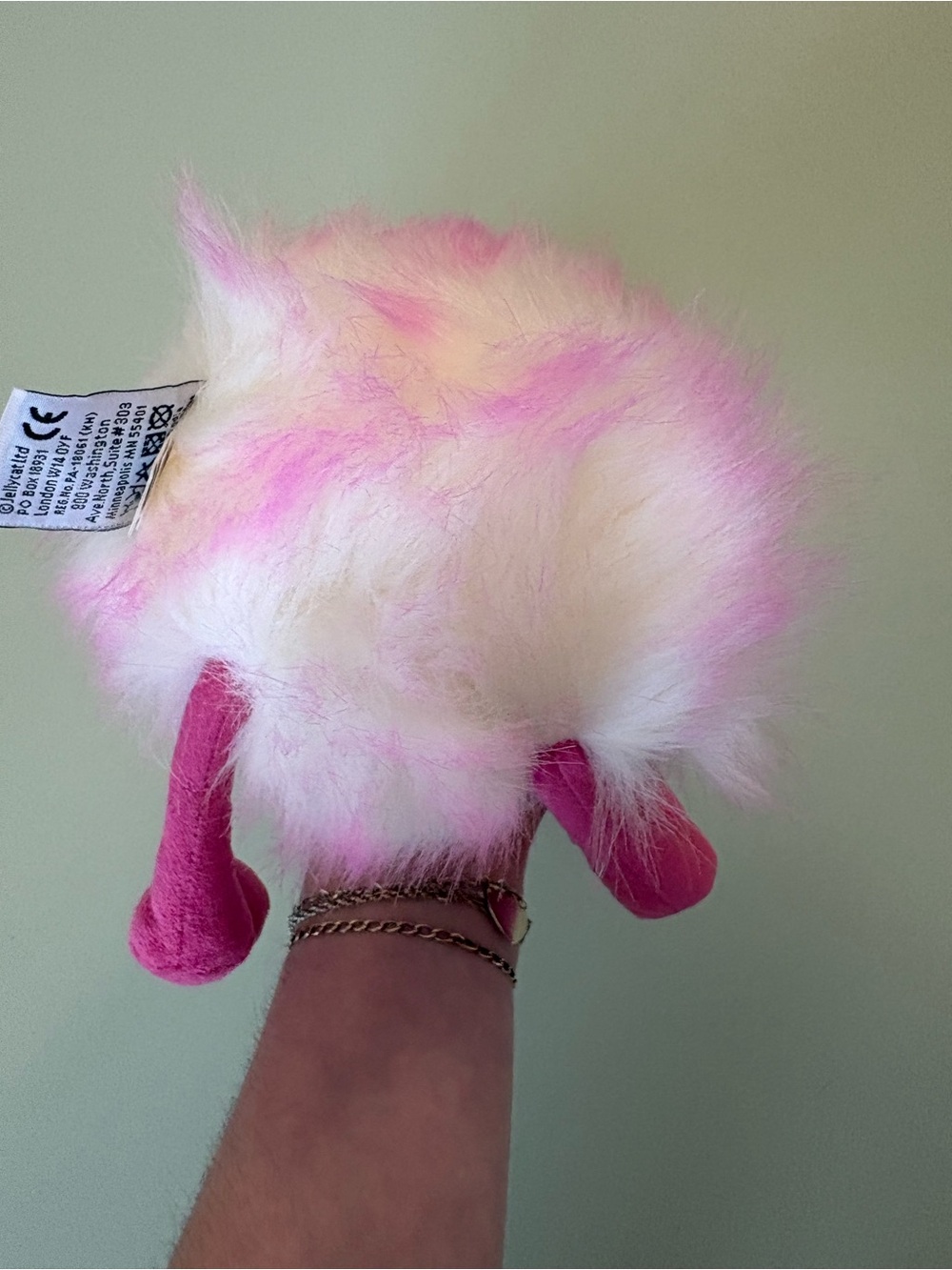 RETIRED Jellycat Raspberry Ripple Pom Pom Ostrich/Emu - Picture 9 of 9
